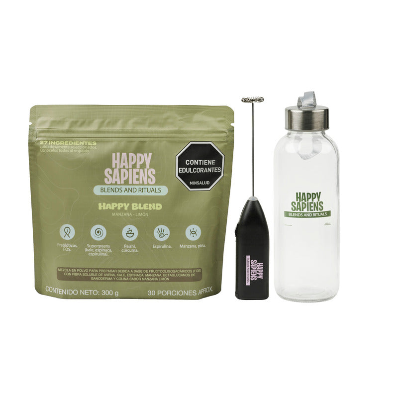 Kit inicio - Happy Blend 300 gr. + Termo + Batidor