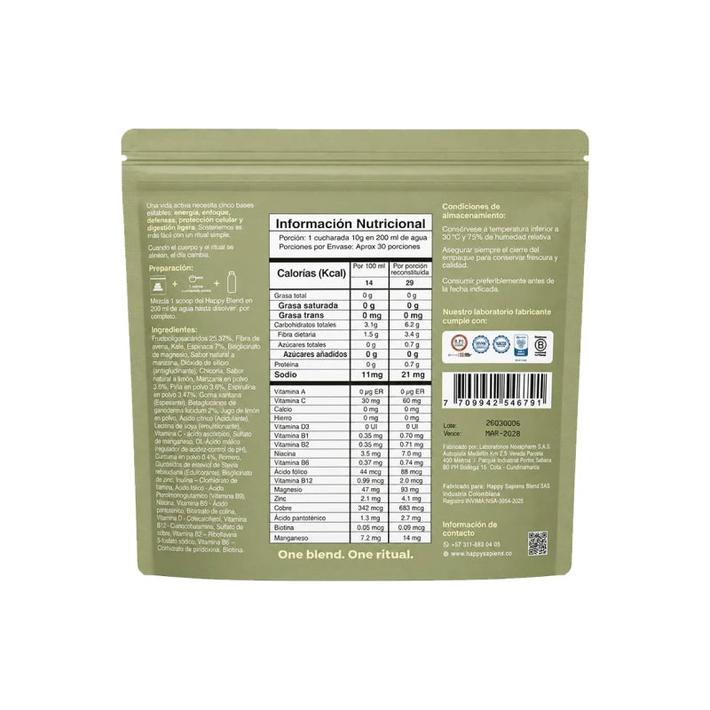 Kit inicio - Happy Blend 300 gr. + Termo + Batidor